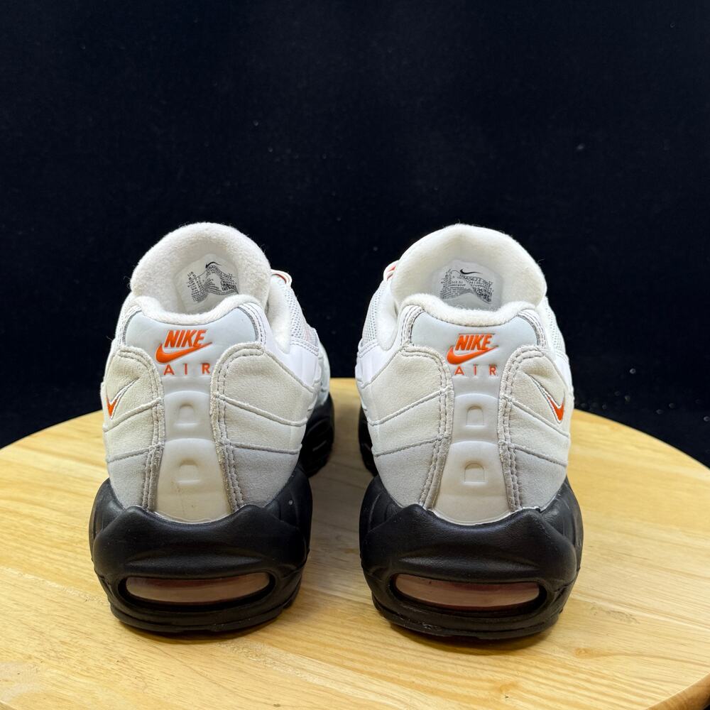 Nike Air Max 95 Size 8.5 Wolf Grey Safety Orange Men's HM0622-002 - Picture 4 of 10